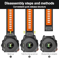 MYSNBKN Compatible with Fenix 7X Band,26mm Easy-fit