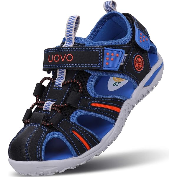 Blikcon Girls Sandals Closed Toe Soft Sole Summer Shoes Outdoor Glitter Toddler Little Kid