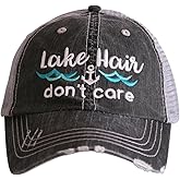 KATYDID Lake Hair Don't Care Baseball Cap - Trucker Hat for Women - Stylish Cute Sun Hat