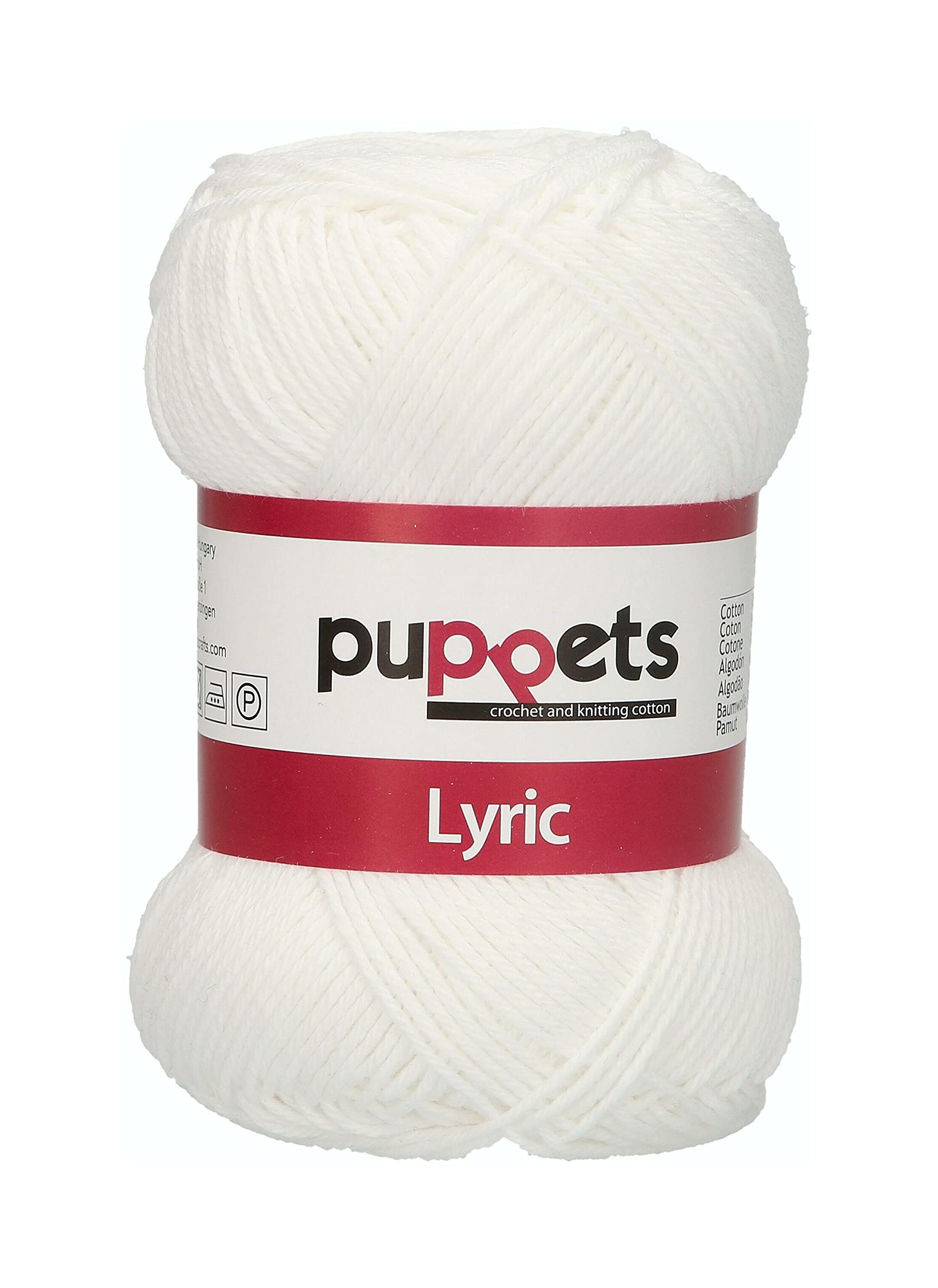 Unbekannt Crochet Yarn, Cotton, White