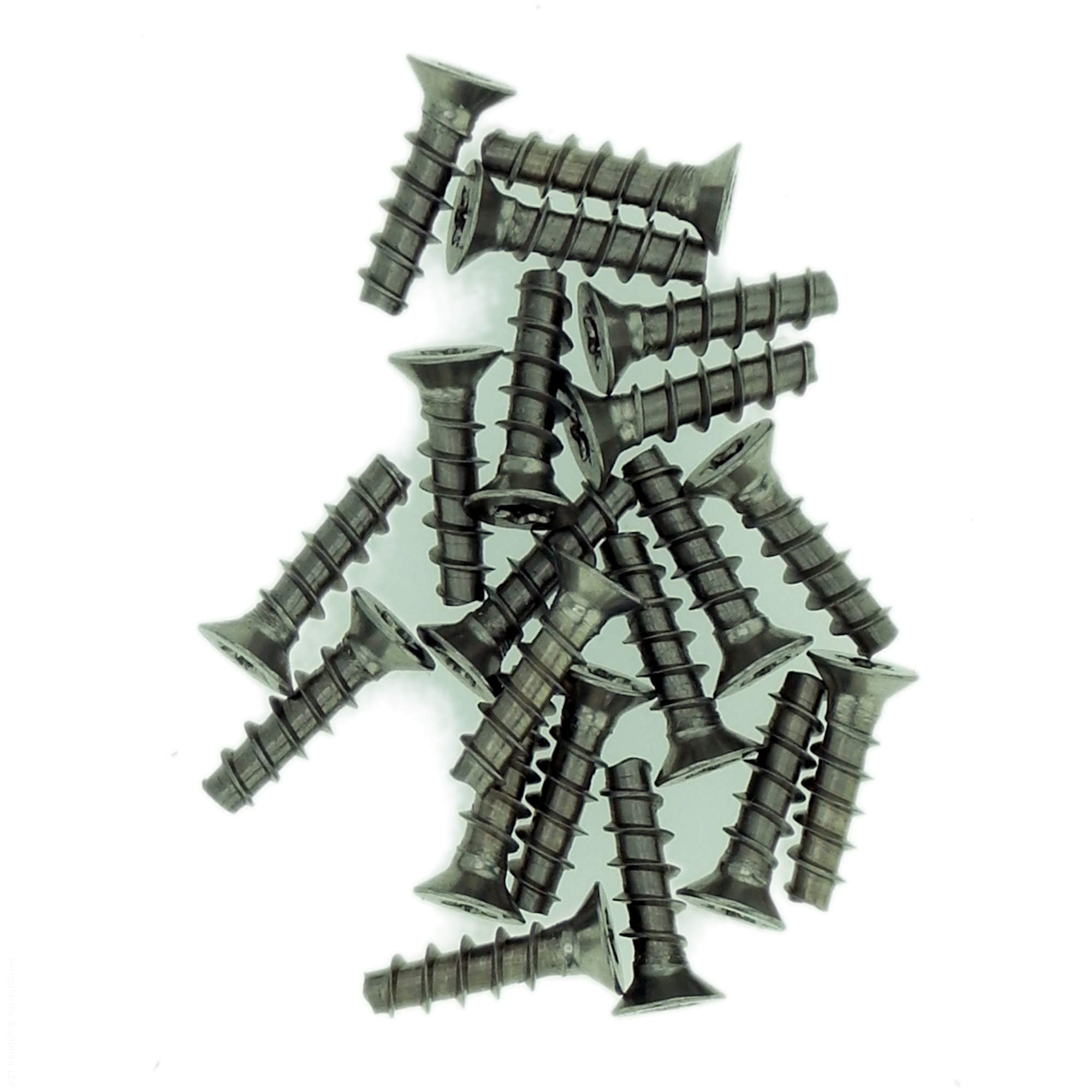 D3.5 (3.5mm x 10mm) TX Countersunk Screws for Plastic (Trilobular) - Stainless Steel (A2) (Pack of 20)