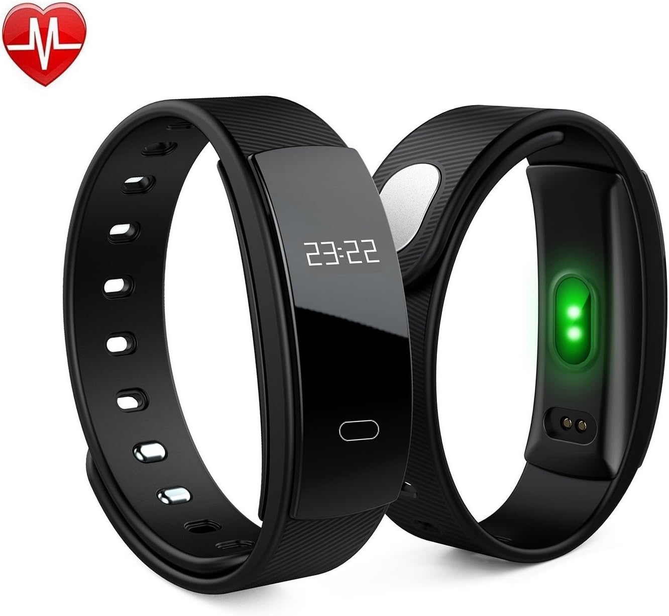 Smart Bracelet Fitness Activity Tracker - Heart Rate Monitor Pedometer Sleep Wireless Bluetooth Monitor Notification Alerts Waterproof Wristband - Touch Wristband Watch For Android IOS