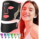 Red Light Therapy for Face, LED Light Therapy Mask & Neck Skin Care Mask, Infrared Red Light Therapy Mask Wavelength for Home Use Working Travel Yoga Sleep