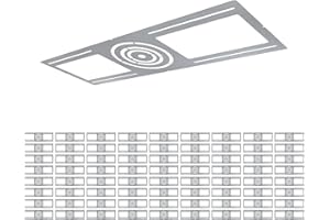 LEGDINDOOR 72 Pack New Construction Mounting Plate with 3-4-6" Round Hole –26× 8" Galvanized Steel Recessed LED Light Plate in Wafer Light Bracket, Thin Recessed Ceiling Light with Junction Box