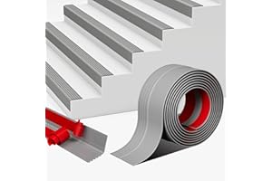 Vinyl Stair Nosing, Stair Edge Trim, Stair Edge Protector, Non-Slip Self Adhesive Stair Edge Protector Suitable for Indoor/Ou