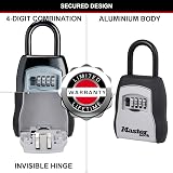 Master Lock Portable Key Safe with Shackle Medium 90 x 157 x 40 mm Outdoor view 5