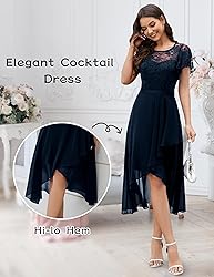 Wedtrend Women's Formal Dress Ruffle Cocktail Party