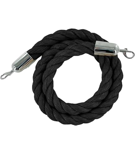 thumbnail image 2 of Purple Stanchion Rope - 2.5M Crowd Control Barrier With Silver Hooks 2 of 6