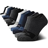 Calvin Klein Mens No Show Socks - 12 Pack Lightweight Breathable Cushioned Athletic Low Cut Socks for Men