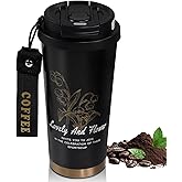 DITOSH Insulated Coffee Tumbler 17.9oz 530ml Travel Coffee Mug 316 Stainless Steel Dual Drink Openings Leakproof Lid Reusable Insulated Coffee Mug Hot and Cold Ideal Travel Mug for Coffee Lover Daily
