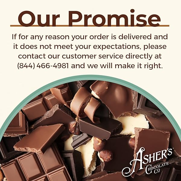 ASHER’S CHOCOLATES, CHOCOLATE COVERED PRETZELS GIFT BASKET, HOLIDAY ASSORTMENT OF CANDY, SMALL BATCHES OF KOSHER CHOCOLATE, FAMILY OWNED SINCE 1892, IMPROVED BOX DESIGN (MILK & DARK)