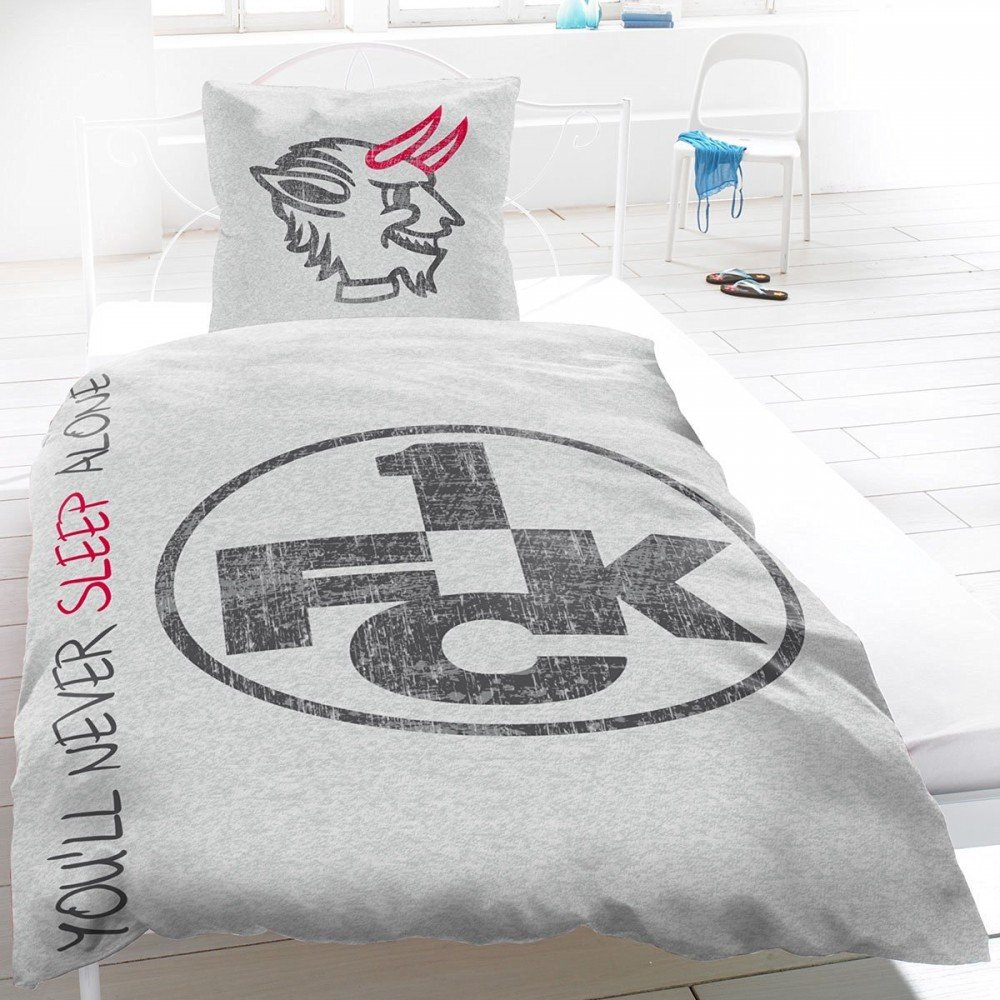 1 Fc Kaiserslautern Bed Linen Never Sleep Alone With Buttons 2