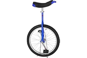 Kobe Toy - Unicycle with Strong Steel Frame & Adjustable Seat, for Cycling, Outdoor, Sports & Exercise