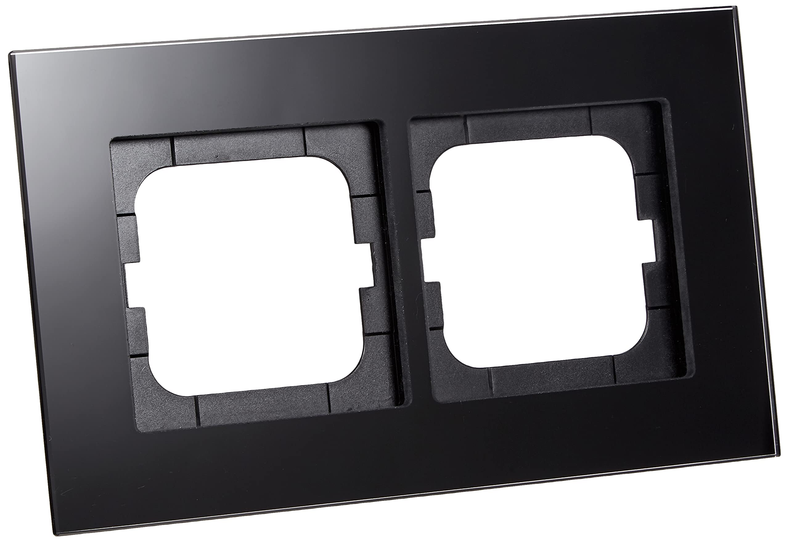 Busch-Jaeger 1722-825 Frame 2gang CARAT, glass black