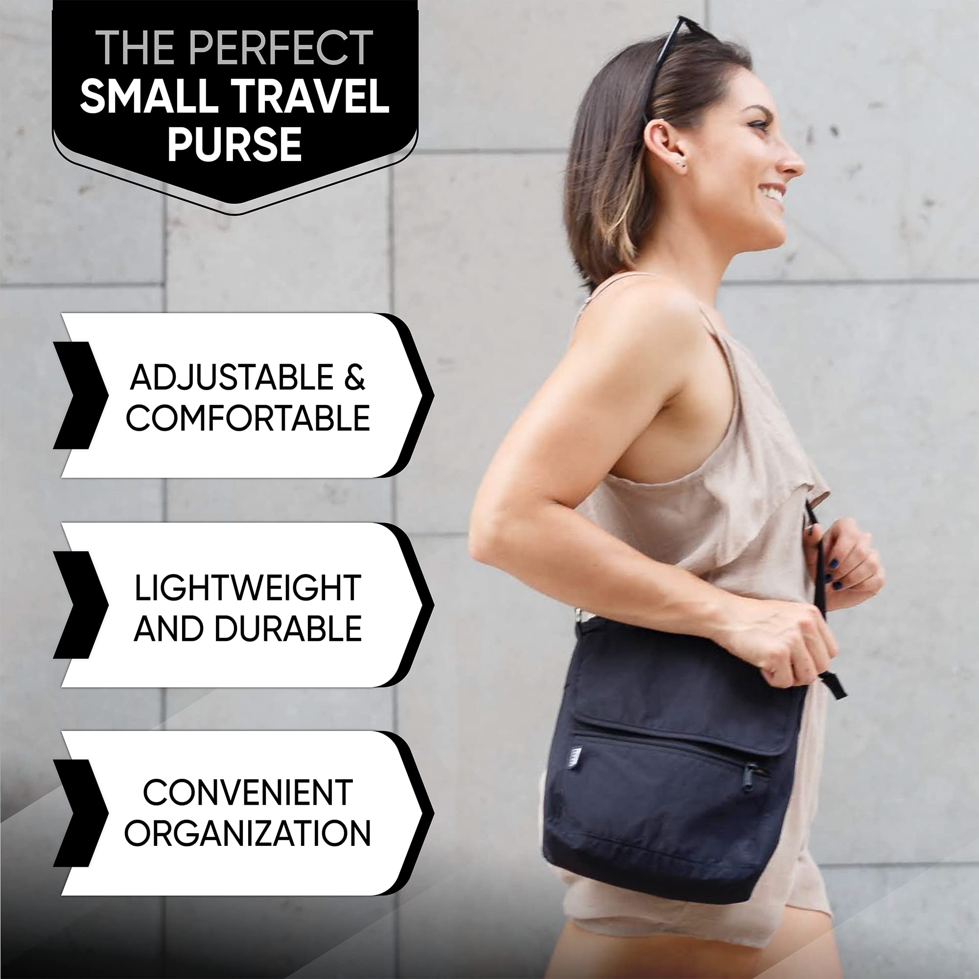 Mua Peak Gear Nylon Crossbody Purse with RFID Blocking Pocket and