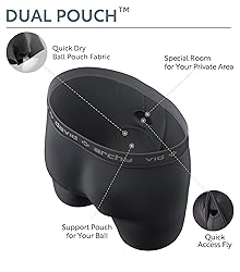DAVID ARCHY Men's Underwear Micro Modal Dual Pouch
