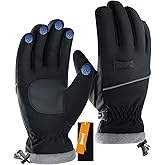 Winter Gloves for Women Men,Thermal Insulated Waterproof Windproof Cold Weather Gloves,Touch Screen Compatible,Non-Slip Grip,