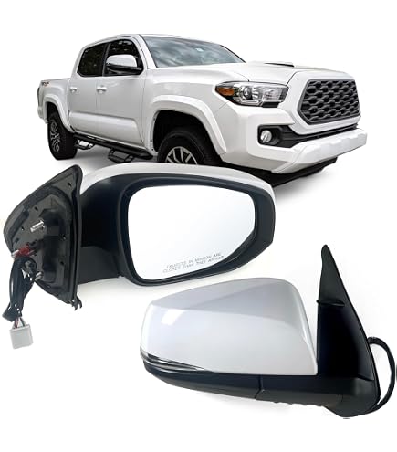 New Door Mirror For Toyota RAV4 2000-2005 – Right Driver Side, Manual Fold, Black, Complete Assembly
