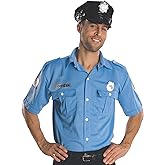 Rubie's Costume Heroes And Hombres Adult Police Officer Shirt And Hat