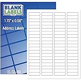 Printable Shipping Address Label Easy to Peel | 1.75" x.50 Customizable Stickers White | 800 Count | 10 Sheets Total | Permanent White Matte | Compatible with Inkjet and Laser Printer | Blank Labels