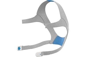 ResMed AirFit/AirTouch N20 Headgear - Replacement Headgear - Features Magnetic Headgear Clips - Standard/Medium, Blue