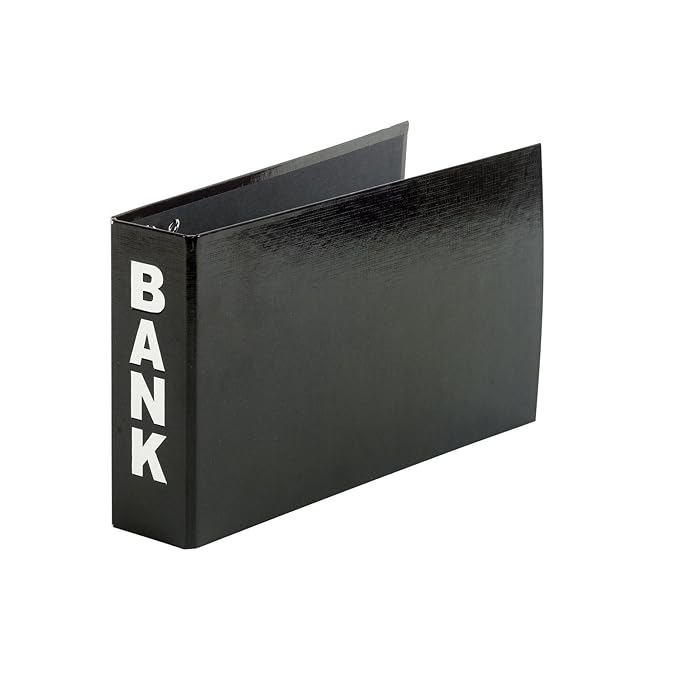Aulfes 40801-01 Bankordner 250x140x50 schwarz buchbinderisch