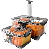 CTANCIFANG 2 Pack Bread Storage Container,Bread Box, Grey, 7.5L+2.5L | Airtight Bread Box,Time Recording Lid, Extra Capacity,For Kitchen Countertop,Bread Storage Container,Homemade Breads Toast