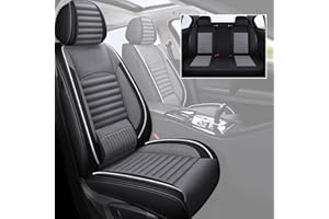 TTX LIGHTING TTX Full Seat Cover Custom 5 Seats Fit for Hyundai Sonata 2007-2024 Breathable Linen Car Seat Coves Cushion with Airbag（Gray）