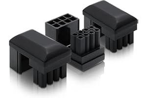 EZDIY-FAB GPU VGA PCIe 8 Pin U Turn 180 Degree Angle Connector Power Adapter Board for Desktop Graphics Card-Reverse Type 3-P