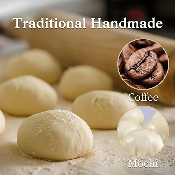 ONETANG MACCHIATO PASTRY, MOONCAKES, MOCHI DESSERT, COFFEE FILLING, 2023 MID-AUTUMN FESTIVAL, DESSERT GIFTS, 8.47 OZ (2.11OZ*4PCS)