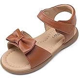 DREAM PAIRS Girls Sandals Fashion Bow Summer Shoes for Toddler/Little Kid