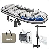 Intex Excursion 5 Person Inflatable Boat Set with 2