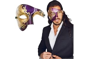 LUXURY MASK Masquerade Mask For Men Phantom Of The Opera Mask Prom Mardi Gras Haloween Venetian Half Face Mask