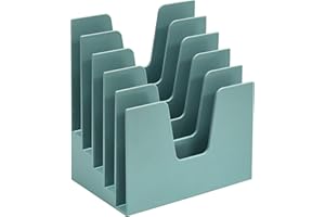 Acrimet 5 Section Incline File Sorter Organizer, Mail, Folder, Letter Desk Organizer, Rack for Office Organization Desktop (P