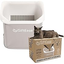 Covered Litter Box Vibrant Life Sifting Cat Litter Box, Open Top