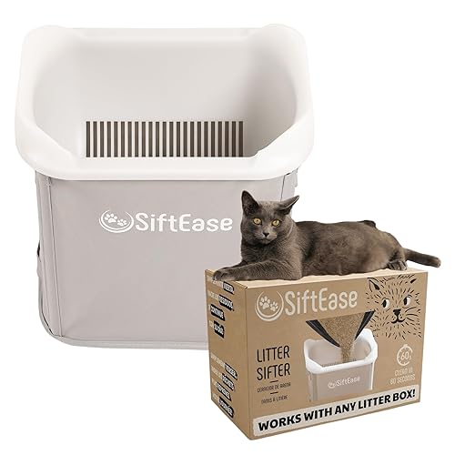 Cat Litter Sifter SiftEase Litter Box Sifting, Fast Scoop Free