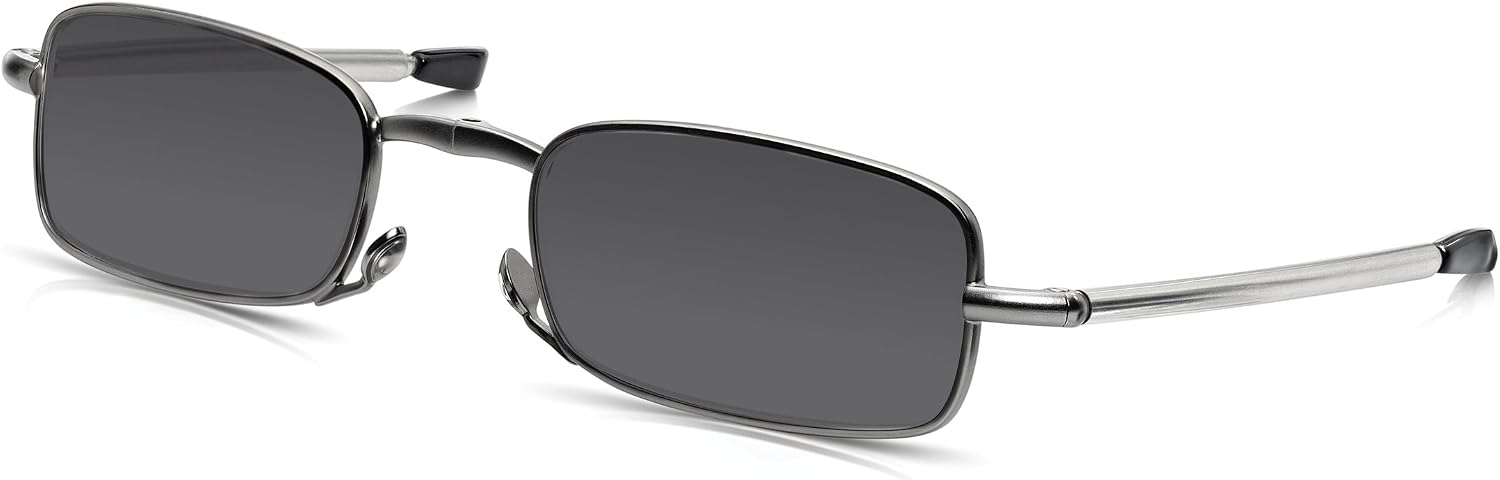 Read Optics Folding Reading Sunglasses, Tinted Sun Readers: Mens/Womens with UV-400 100% Protection Non-Prescription - Image 4