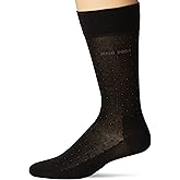 BOSS mens George Mercerized Cotton Pin Dot Dress Sock