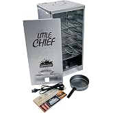 Smokehouse Little Chief Electric Smoker - Low to Mid Temperature Smoker for Fish, Jerky, Cheese, Sausage &amp; Other meats, Smoke Up to 25 Pounds of Meat &amp; Fish