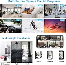 KFK Hidden Spy Camera,1080P Wireless Mini WiFi