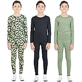 Arctic Layerz 6 Piece Boys Base Layers Set for Kids | Toddler and Kids Moisture Wicking Lightweight Thermal Underwear Set