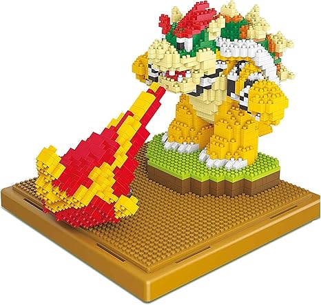 Amazon Co Jp 1539ピースゲームスーパーマリオスbowser Turtle動物モンスター3dモデルdiyダイヤモンドミニビルスモールブロックレンガ玩具 おもちゃ