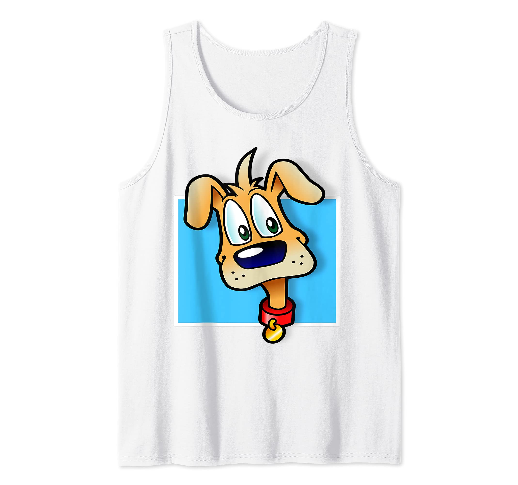 Puppy Dog Cartoon Tank Top