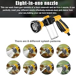 Wevdn Car Wash Nozzle, High Pressure 8 Adjustable