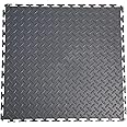 VERSATEX Garage Floor 18 x 18 inch Square Rubber Interlocking Floor Tiles for Home Gym, Garage Flooring, Trade Show Flooring, Basement Tiles
