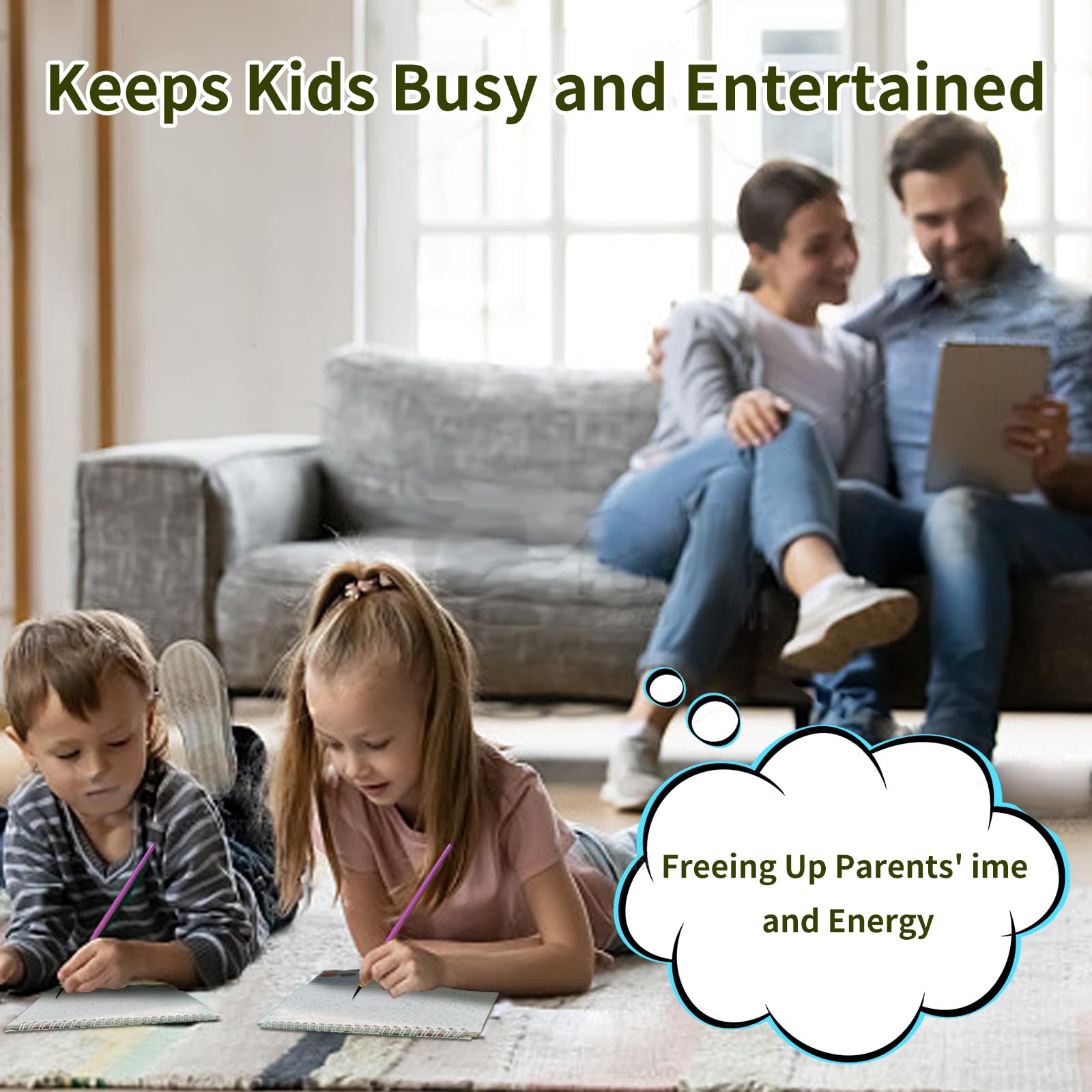 Cavnewt Watercolor Coloring Books for Kids Ages 4-8, Mess Free Watercolor Painting Book, Paint with Water Books for Toddlers, Travel Activities Arts Party Favors Birthday Gifts for Kids Girls & Boys