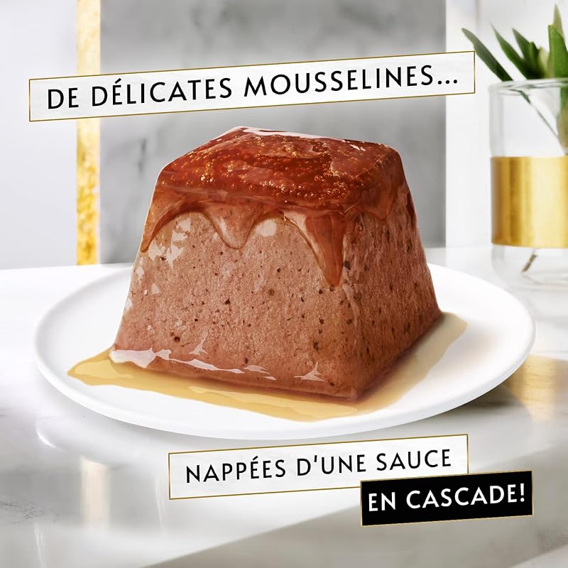 Mousse Gourmet PURINA Gourmet Revelations, ração húmida para gatos em molho, frango e vaca, 48 unidades (48 x 57 g)