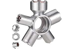 10-in-1 Heavy-Duty Faucet Aerator Removal Tool, Metal Removal Key for M16.5-M28, Fits Hidden Thread & Housing Aerators Essent