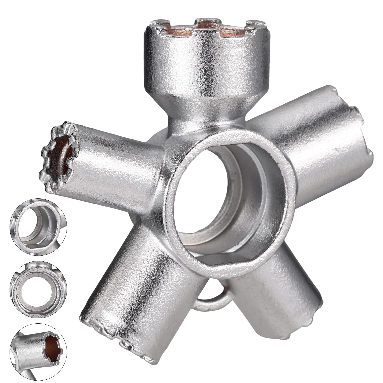 Photo 1 of 10-in-1 Heavy-Duty Faucet Aerator Removal Tool, Metal Removal Key for M16.5-M28, Fits Hidden Thread & Housing Aerators Essential Home Plumbing Repair Tool (with Keychain)