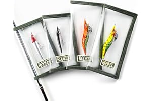Rodeel Fishing Lure Wraps 4 Packs Clear PVC Lure Covers, with Hook Bonnets, Keeps Children, Pets and Fishermen Safe from Sharp Hook, Large Size: 8.5" x 4.4"，Medium Size: 7" x 3.8"